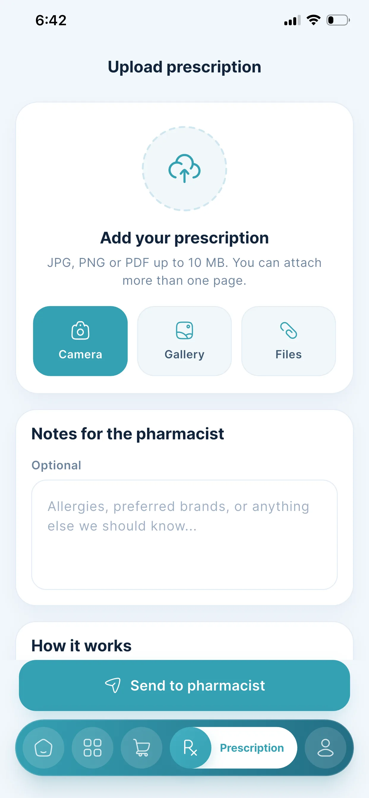 Prescription Upload
